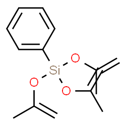 ChemSpider 2D Image | Tris(isopropenyloxy)(phenyl)silane | C15H20O3Si