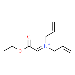ChemSpider 2D Image | N,N-Diallyl-2-ethoxy-2-oxoethaniminium | C10H16NO2