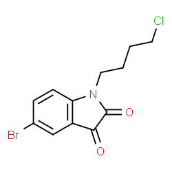 ChemSpider 2D Image | 5-Bromo-1-(4-chlorobutyl)-1H-indole-2,3-dione | C12H11BrClNO2