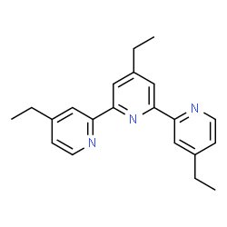 ChemSpider 2D Image | 4,4',4''-Triethyl-2,2':6',2''-terpyridine | C21H23N3