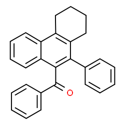ChemSpider 2D Image | Phenyl(10-phenyl-1,2,3,4-tetrahydro-9-phenanthrenyl)methanone | C27H22O