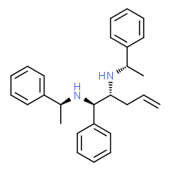 ChemSpider 2D Image | (1R,2R)-1-Phenyl-N,N'-bis[(1S)-1-phenylethyl]-4-pentene-1,2-diamine | C27H32N2
