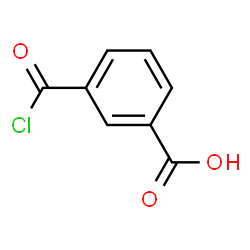ChemSpider 2D Image | 3-(Chlorocarbonyl)benzoic acid | C8H5ClO3