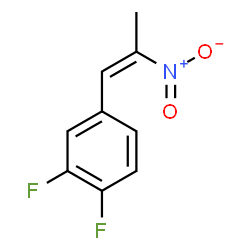 ChemSpider 2D Image | 1,2-Difluoro-4-[(1Z)-2-nitro-1-propen-1-yl]benzene | C9H7F2NO2
