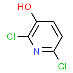 ChemSpider 2D Image | 2,6-Dichloro-3-pyridinol | C5H3Cl2NO