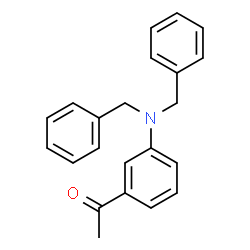 ChemSpider 2D Image | 1-[3-(Dibenzylamino)phenyl]ethanone | C22H21NO