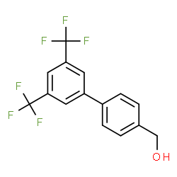 ChemSpider 2D Image | [3',5'-Bis(trifluoromethyl)-4-biphenylyl]methanol | C15H10F6O