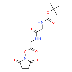 ChemSpider 2D Image | Boc-Gly-Gly-OSU | C13H19N3O7