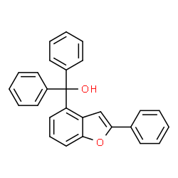 ChemSpider 2D Image | Diphenyl(2-phenyl-1-benzofuran-4-yl)methanol | C27H20O2
