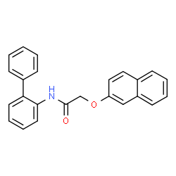 ChemSpider 2D Image | N-(2-Biphenylyl)-2-(2-naphthyloxy)acetamide | C24H19NO2