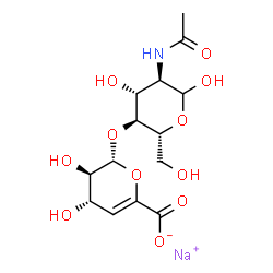 ChemSpider 2D Image | Heparin disaccharide IV-A, sodium salt | C14H20NNaO11