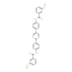ChemSpider 2D Image | N,N'-(2,5-Pyrimidinediyldi-4,1-phenylene)bis(3-methoxybenzamide) | C32H26N4O4