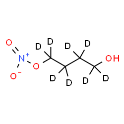 ChemSpider 2D Image | 4-Hydroxy(~2~H_8_)butyl nitrate | C4HD8NO4