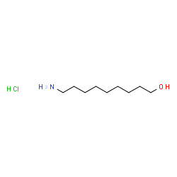 ChemSpider 2D Image | 9-Amino-1-nonanol hydrochloride (1:1) | C9H22ClNO