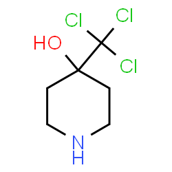ChemSpider 2D Image | 4-(Trichloromethyl)-4-piperidinol | C6H10Cl3NO