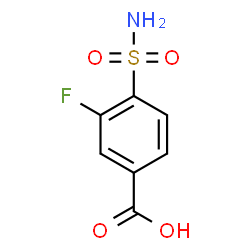 ChemSpider 2D Image | 3-Fluoro-4-sulfamoylbenzoic acid | C7H6FNO4S