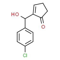 ChemSpider 2D Image | 2-[(4-Chlorophenyl)(hydroxy)methyl]-2-cyclopenten-1-one | C12H11ClO2