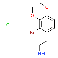 ChemSpider 2D Image | 2-(2-Bromo-3,4-dimethoxyphenyl)ethanamine hydrochloride (1:1) | C10H15BrClNO2