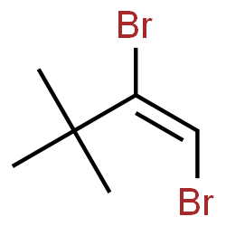 ChemSpider 2D Image | (1E)-1,2-Dibromo-3,3-dimethyl-1-butene | C6H10Br2