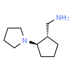 ChemSpider 2D Image | 1-[(1S,2R)-2-(1-Pyrrolidinyl)cyclopentyl]methanamine | C10H20N2