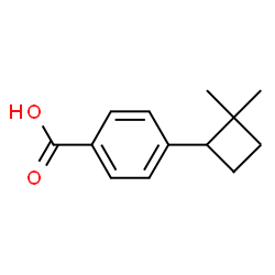 ChemSpider 2D Image | 4-(2,2-Dimethylcyclobutyl)benzoic acid | C13H16O2