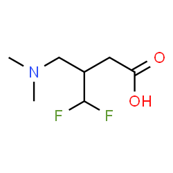 ChemSpider 2D Image | 3-[(Dimethylamino)methyl]-4,4-difluorobutanoic acid | C7H13F2NO2