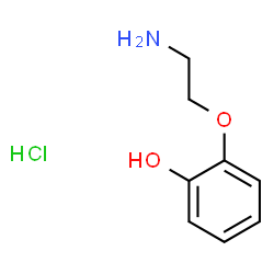 ChemSpider 2D Image | 2-(2-Aminoethoxy)phenol hydrochloride (1:1) | C8H12ClNO2