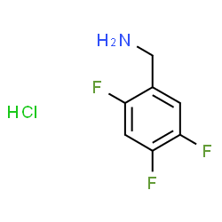 ChemSpider 2D Image | 1-(2,4,5-Trifluorophenyl)methanamine hydrochloride (1:1) | C7H7ClF3N