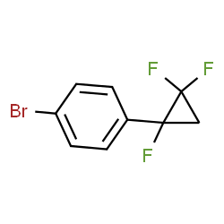 ChemSpider 2D Image | 1-Bromo-4-(1,2,2-trifluorocyclopropyl)benzene | C9H6BrF3
