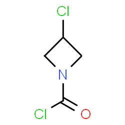 ChemSpider 2D Image | 3-Chloro-1-azetidinecarbonyl chloride | C4H5Cl2NO