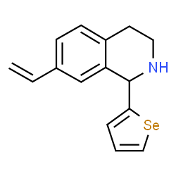 ChemSpider 2D Image | 1-(2-Selenophenyl)-7-vinyl-1,2,3,4-tetrahydroisoquinoline | C15H15NSe