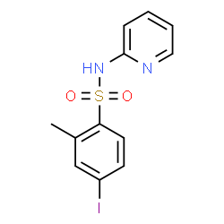 ChemSpider 2D Image | 4-Iodo-2-methyl-N-(2-pyridinyl)benzenesulfonamide | C12H11IN2O2S