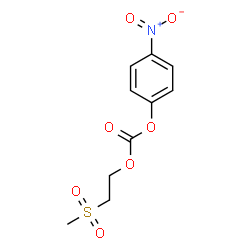ChemSpider 2D Image | 2-(Methylsulfonyl)ethyl 4-nitrophenyl carbonate | C10H11NO7S