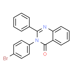 ChemSpider 2D Image | 3-(4-Bromophenyl)-2-phenyl-4(3H)-quinazolinone | C20H13BrN2O