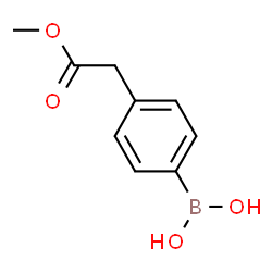 ChemSpider 2D Image | (4-(2-methoxy-2-oxoethyl)phenyl)boronic acid | C9H11BO4