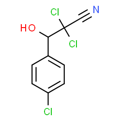 ChemSpider 2D Image | 2,2-Dichloro-3-(4-chlorophenyl)-3-hydroxypropanenitrile | C9H6Cl3NO