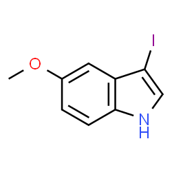 ChemSpider 2D Image | 3-Iodo-5-methoxy-1H-indole | C9H8INO