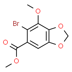 ChemSpider 2D Image | methyl 6-bromo-3,4-methylenedioxy-5-methoxybenzoate | C10H9BrO5