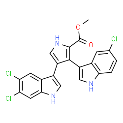 ChemSpider 2D Image | LYNAMICIN B | C22H14Cl3N3O2