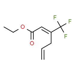 ChemSpider 2D Image | Ethyl (2E)-3-(trifluoromethyl)-2,5-hexadienoate | C9H11F3O2