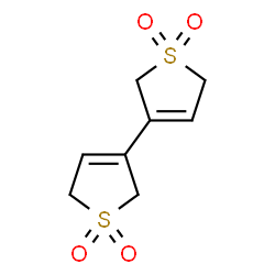 ChemSpider 2D Image | 2,2',5,5'-Tetrahydro-3,3'-bithiophene 1,1,1',1'-tetraoxide | C8H10O4S2