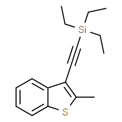 ChemSpider 2D Image | Triethyl[(2-methyl-1-benzothiophen-3-yl)ethynyl]silane | C17H22SSi