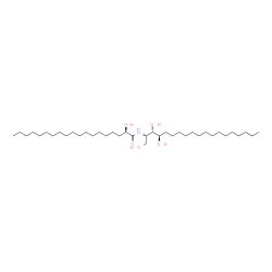 ChemSpider 2D Image | (2R)-2-Hydroxy-N-[(2S,3S,4R)-1,3,4-trihydroxy-2-nonadecanyl]nonadecanamide | C38H77NO5
