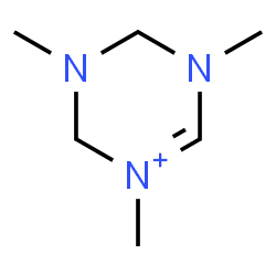 ChemSpider 2D Image | 1,3,5-Trimethyl-2,3,4,5-tetrahydro-1,3,5-triazin-1-ium | C6H14N3