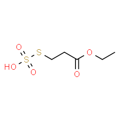 ChemSpider 2D Image | Ethyl 3-(sulfosulfanyl)propanoate | C5H10O5S2