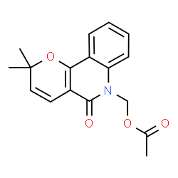 ChemSpider 2D Image | N-(Acetoxymethyl)flindersine | C17H17NO4