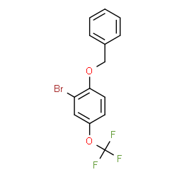 ChemSpider 2D Image | 1-(Benzyloxy)-2-bromo-4-(trifluoromethoxy)benzene | C14H10BrF3O2