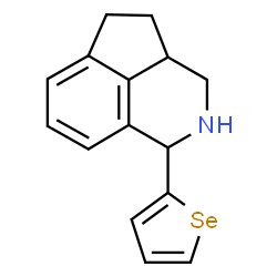 ChemSpider 2D Image | 1-(2-Selenophenyl)-1,2,3,3a,4,5-hexahydrocyclopenta[de]isoquinoline | C15H15NSe
