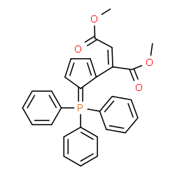 ChemSpider 2D Image | Dimethyl (2E)-2-[5-(triphenylphosphoranylidene)-1,3-cyclopentadien-1-yl]-2-butenedioate | C29H25O4P