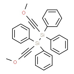 ChemSpider 2D Image | 1,2-Bis(methoxyethynyl)-1,1,2,2-tetraphenyldisilane | C30H26O2Si2